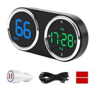 GUGUMO GPS Digital Speedometer for Car MPH, Universal HUD Speed Meter with LED Large Font with USB Cable, Plug and Play for Truck Motor SUV Golf Cart All Vehicles (Contain Car Charger Adapter)