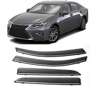GuGuoZZ Car Wind Deflectors For Lexus ES ES200 ES260 ES300h ES300 2018-2021 Edgevisors Ventilated In Rain Window Visors Wind Sun Rain Deflectors Auto Wind Deflectors