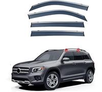 GuGuoZZ Car Wind Deflectors For Mercedes Benz GLB MK1-X247 2019-2023 Edgevisors Ventilated In Rain Window Visors Wind Sun Rain Deflectors Auto Wind Deflectors