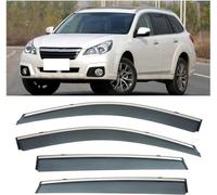 GuGuoZZ Car Wind Deflectors For Subaru Outback 2010-2014 Edgevisors Ventilated In Rain Window Visors Wind Sun Rain Deflectors Auto Wind Deflectors