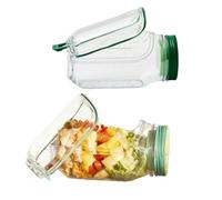 Guguzayth Salad Jar with Dressing Container - Leakproof Salad Pod for Lunch & Meal Prep, Vertical Layering Container with Lid, Separate Compartments for Fresh Salads, Snacks & On-the-Go