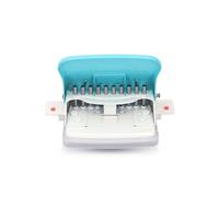 Gugxiom 10 Hole Punch, 10 Sheet Capacity Loose-leaf Portable Hole Punch, Light Blue Handheld Metal Round Hole Punch, DIY Creative Delicate Hole Punch for A4/A5/A7/B5/B4.