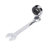 Gugxiom 13mm Ratchet Wrench, 72 Tooth Flexible Head Combination Wrench, 180° Adjustable Open End Wrench with CRV Steel Build for Brake Fuel AC Line Nuts