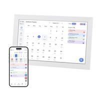 Gugxiom 2026 Digital Calendar, 15.6" Electronic Calendar & Chore Chart, Touchscreen Smart Family Wall Planner for Home Organization Daily Planning, Digital Picture Frame (White)