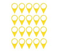 Gugxiom 20PCS 33MM High Visibility Yellow Loose Wheel Lug Nut Indicator, Commercial Truck Wheel Nut Inspection Tool for Trailers Buses Tractors