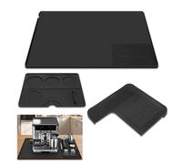 Gugxiom 3-In-1 Silicone Coffee Maker Mat Compatible with Ninja Luxe Espresso Machine ES601/ES701, Food Grade Silicone, Top Mat, 24"x16" Coffee Bar Mat, Tamping Mat, for Most Home Espresso Machines