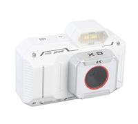 Gugxiom 48MP Compact 4K Vlog Camera with 18X Digital Zoom, Wide Angle Lens, and External Fill Light, for Photography with Auto Focus, Ideal 4K Retro Camera with 32GB Memory Card