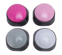 Gugxiom 4PCS Dog Buttons for Communication, 30 Seconds Voice Recording Pet Training Buttons, Dog Talking Buttons with Clear Commands for Pet Interaction