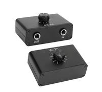 Gugxiom 6.35mm Volume Controller, 1/4" Inline Stereo Mono Audio Volume Attenuator, with Full Aluminum Alloy Case, for Interference Isolation
