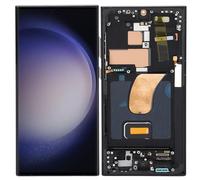 Gugxiom 6.8 Inch Original for S23 Ultra, AMOLED LCD Display Digitizer S23ultra 5G S918B LCD Screen Replacement with Frame, EU International Version, Support Fingerprint (Matte