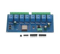 Gugxiom 8 Channel Relay Module ESP32-WROOM-32E WiFi Relay Module, DC5-30V Remote Control Relay Module, Programmable ESP32 Development Board, Program Led and Relay Indicators