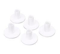 Gugxiom 90° Bendable Rubber Tees for Driving Range Mats, Stable Wide Base Practice Tees Set, 52mm Anti Slip Design, Durable Reusable Mat Simulator for Indoor Outdoor Practice (White 1.38in)