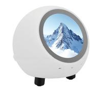 Gugxiom AI Powered Smart Talking Robot Companion, 1.28in Screen Voice Wake Up Interactive Desk Robot Toy with Bluetooth 5.0, WiFi Weather Clock, Music and Video Playback