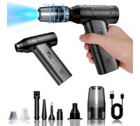 Gugxiom Air Duster, Jet Dryer Blower, 4000mAh Portable Electric Air Duster, No Canned Air Duster Replace Compressed Air Can, Jet Fan for Car Dry, Keyboard Computer Cleaning,Air Bed,Hair