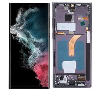 Gugxiom AMOLED for S22 Ultra, LED LCD Display Touch Screen Digitizer Assembly for S22ultra 5G SM S908B, LCD Screen Replacement with Frame, Tested Before Shipping (Crimson Red)