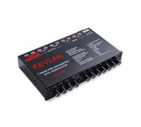 Gugxiom Car Audio Graphic Equalizer, 7-Band Car Audio Equalizer, Car Parametric Equalizer, Universal Low Pass 7-Band Variable Gain Adjustment High Level Input EQ for Stereo System