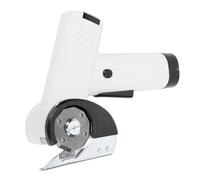 Gugxiom Cordless Electric Scissors, High Speed Cardboard Cutter, 2000mAh Rechargeable Rotary Cutter with Safety Lock & LED Light, Cardboard for Cutting of Fabric, Leather, (White)