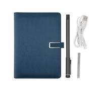 Gugxiom Digital Notebook with Smart Pen Real Time Sync Bluetooth Writing Set OCR Text Conversion for Android for IOS Note Taking Drawing Wireless Smart Writing Pad (Deep Blue)