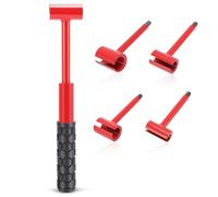 Gugxiom Door Hinge Adjustment Tool Set, 4 in 1 Hinge Gap Adjustment Wrench with Rubber Grip, Heavy Duty Painted Steel Hinge Bender Tool, Professional Hinge Wrench for Residential and Commercial