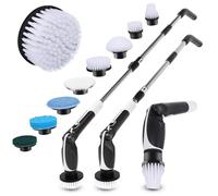 Gugxiom Electric Spin Scrubber,8 In1 Shower Cleaning Brush with Remote Control,Electric Cleaning Brush for Bathroom, Toilet, and Kitchen