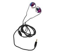 Gugxiom Ergonomic Design Wired Earphones with Composite Magnetic Coil, Metamaterial Acoustic Tuning System Corded Earbuds for Running, TPE Material (Colorful)