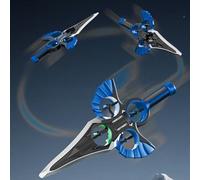 Gugxiom Flying Sword RC Airplane, Gesture Control Airplanes for Kids Adults 8-16, Remote Control Planes with Light, 360° Flip Fighter Jet Toy, Stunt Roll, Gifts for Kids Boys Girls (Blue)