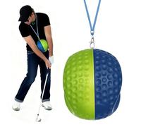 Gugxiom Golf Training Aid Ball, Golf Swing Trainer Ball for Improve Accuracy & Swing Stability, Dual-Color Golf Connection Training Aid Between Arms (M)