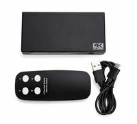 Gugxiom HDMI 4 in 1 Out 4K 30Hz Multi Device Selector, HDMI Splitter with Remote for Console, Streaming Box, and Media Player with LED Indicators and Manual Switching