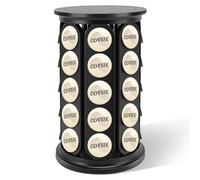 Gugxiom Holder, Carousel, Coffee Pod Carousel Organizer Holder, Coffee Capsule Holder, Coffee Pod Storage Carousel Holder Organizer Compatible with 40 Pods