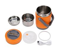 Gugxiom Hot Pot Electric with 2.0 L Ramen Cooker, Multifunctional Stainless Steel Electric Pot for Cooking, Portable Electric Pot, Electric Cooker for Dorm, (Stainless Steel +