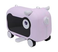 Gugxiom Kids Ride On Luggage with Wheels Suitcase, Kid's Ride On Suitcase Help Your Child Relax, Carry On Trolley Luggage with Password Lock, Carry On Luggage with Wheels (Purple)