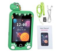 Gugxiom Kids Smartphone Toy with Camera and Games - Educational Learning Device - 2.8 Inch Touchscreen Cell Phone for Kids 3-12 Years - Standby Time 25-30 Days (Green Dinosaur)
