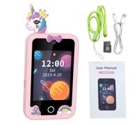Gugxiom Kids Smartphone Toy with Camera and Games - Educational Learning Device - 2.8 Inch Touchscreen Cell Phone for Kids 3-12 Years - Standby Time 25-30 Days (Pink Horse)