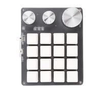 Gugxiom Macro Pad, 16 Key Red Switch Macro Keyboard, 3 Knobs Custom Mechanical Keypad with BT 2.4G Wired Modes for Shortcut Input (White)