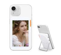 Gugxiom Magnetic Phone Selfie Screen 4 Inch WiFi Type C Back Camera Phone View Display Screen for Vlog Live Stream (Beige)