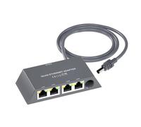 Gugxiom Multi Port Mini Ethernet Adapter for Wired External Network, 4 Ports Ethernet Adapter 1 to 4