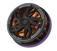 Gugxiom Phone Cooler 15W Magnetic Adsorption, Magnetic Phone Cooler for Gaming, Cell Radiator Cooling Fan for Live Streaming, Portable Quiet Design (Black)