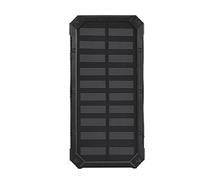 Gugxiom Solar Powerbank Assembling Kit, 20000mAh Capacity Portable Solar Charger Dual USB DIY Case with Solar Panel for Outdoor Charging (Black)