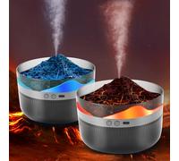 Gugxiom Volcano Diffuser, Humidifier for Bedroom with 2L Capacity, Flame Diffuser for Bedroom, Student Dormitory, Study