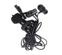 Gugxiom Wired Earbuds with Microphone, On Lapel Mic Stereo Dynamic Noise Reduction Technology, with Clear Sound for Live Streaming Singing Video Recording