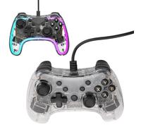Gugxiom Wired Game Controller, RGB Light, Wake Up Function, 6 Axes Gyroscope, for PC, iOS, OS X, Steam Deck