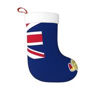 GUHAOT the Cayman Islands Flag Print Plush Christmas Stocking for Gifting & Cozy Home Decor, Holiday Fireplace Accent