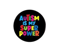GUHEXIA Actually Autistic Enamel Pin Badge Women Lapel Pin Jewelry Decoration Round Autism Acceptance Badge Metal Brooches