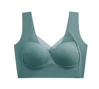 Guhmomh Wireless Bras for Women Seamless Bra Push Up Bralettes Support Underwear UK Non Wired Comfort Lingerie T Shirt Sports Bralette Everyday Jelly Sleep Ladies Yoga Padded Soft Bras Dark Blue M