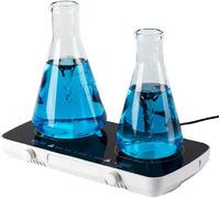 GUHPZA 2 Units Head Magnetic Stirrer, Digital Temperature Magnetic Mixer, 4000 RPM Magnetic Agitator, Strong Power, Stepless Speed Regulation, for Laboratory, Scientific Re