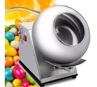 GUHPZA Chocolate Coating Polishing Machine, Automatic Coater for Sugar Pan, Nut Coating and Chocolate Coating, Small Commercial Candy Coater Machine for Pharmaceutical