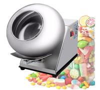 GUHPZA Electric Sugar Coating Machine, Commercial Chocolate Coating Machine, Automatic Table Top Panning Coater for Coating Sugar Balls and Drying Chocolate
