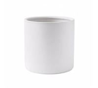 GUHPZA Flower Pots Large Plant Pots Modern Simple Straight Pure White Cylindrical Flower Pots Succulent Plants Potted Green Plants Ceramic Planters Plant Pots