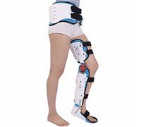 GUHPZA Hip Ankle and Foot Orthosis Hinged Knee Brace ROM Knee Immobilizer Brace Post Op Orthopedic Patella Knee Brace ACL MCL PCL Injury Knee Immobilizer,Left