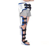 GUHPZA Hip Knee Ankle Foot Fixation Orthosis, Adjustable Hinged ROM Knee Hip Brace Leg Fracture Foot and Orthotics of Lower Limbs,Right-Small